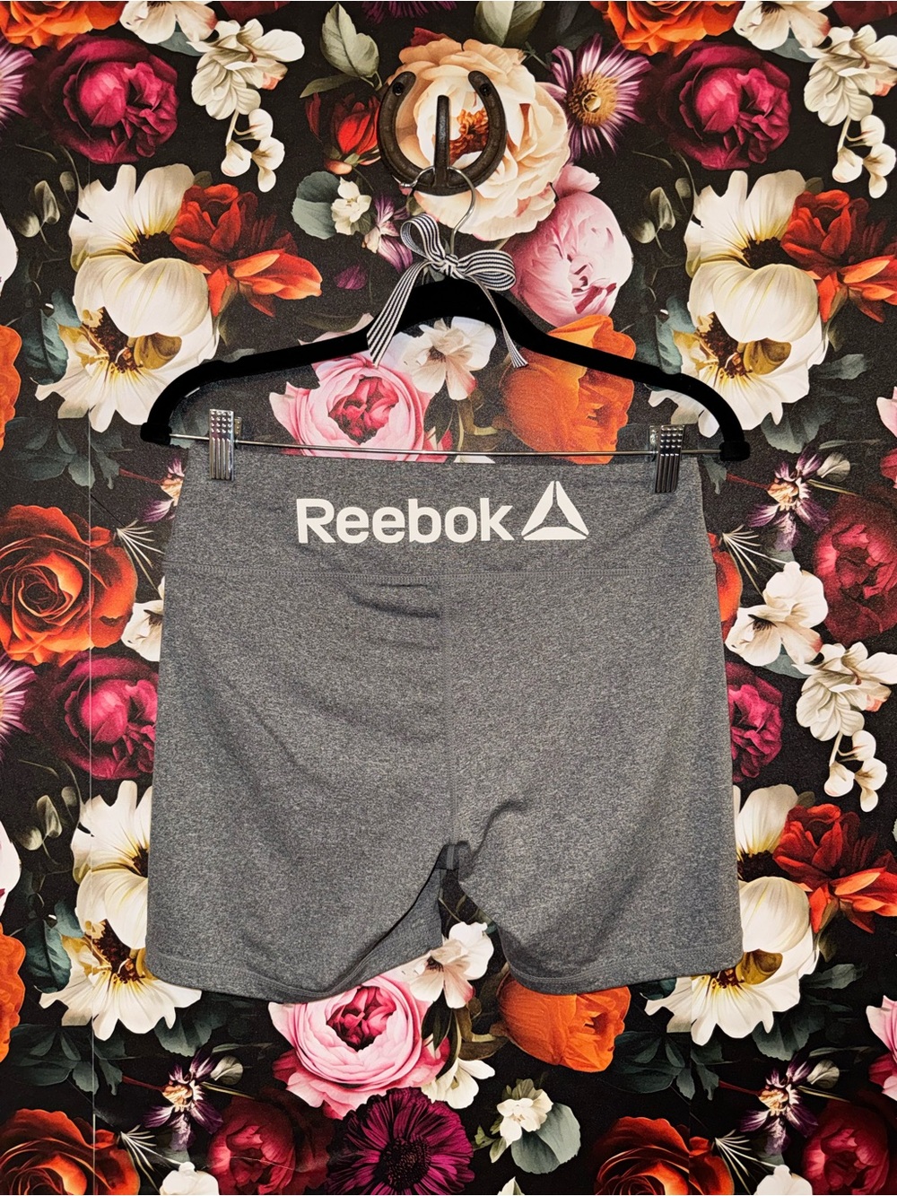 Reebok Charcoal Gray Women's High-Rise Bike Shorts, Medium, NWOT